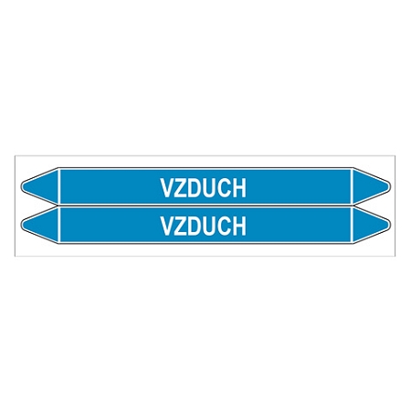 Značení potrubí, vzduch,2 ks, 450 × 52 mm